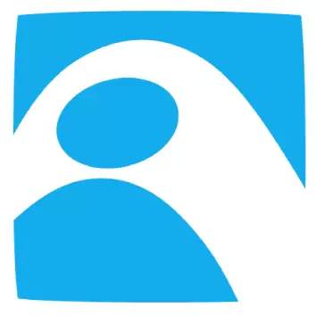 Logo showing a person on an accessible path of travel